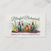 アロマセラピー練習水彩イラストレーション 名刺 (正面)