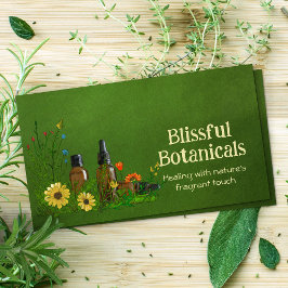 アロマセラピー練習水彩イラストレーション 名刺