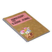 アロマセラピー配合ジャーナル手帳 ノートブック (右側)