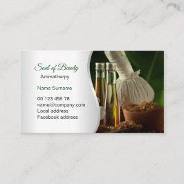 アロマセラピー、マッサージ 名刺