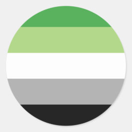 アロマティックプライドサークルステッカー ラウンドシール