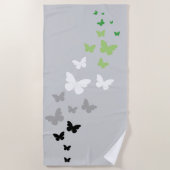 アロマティックプライドバタフライトレイル ビーチタオル (正面)