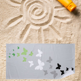 アロマティックプライドバタフライトレイル ビーチタオル