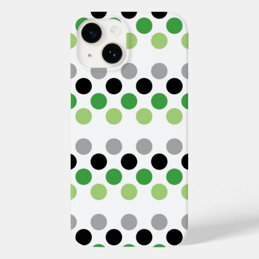 アロマティックプライドフラグカラー水玉模様 Case-Mate iPhoneケース (裏面)