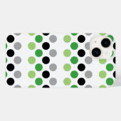 アロマティックプライドフラグカラー水玉模様 Case-Mate iPhoneケース (裏面 (横))