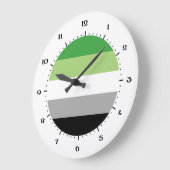 アロマティックプライドフラッグ大時計 ラージ壁時計 (傾斜)