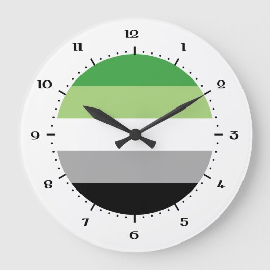 アロマティックプライドフラッグ大時計 ラージ壁時計 (正面)