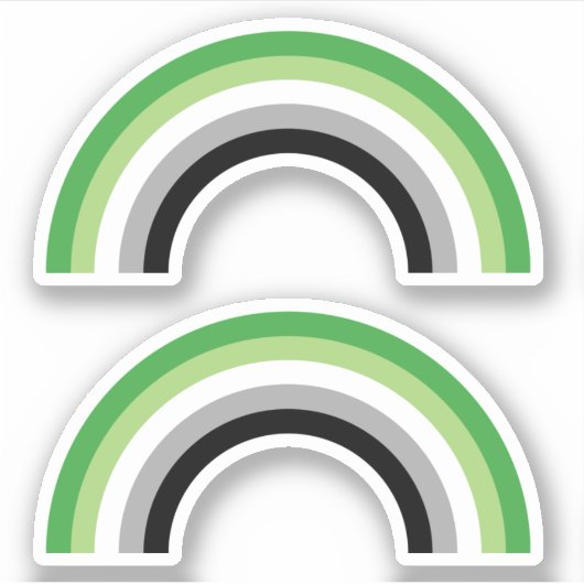 アロマティックプライドレインボー シール (正面)