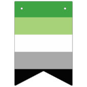 アロマティックプライド国旗 バンティングフラッグ (第3の旗)