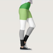 アロマティックプライド国旗LGBTQ レギンス (右)