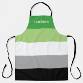 アロマティックモノグラムの国旗 エプロン (正面)