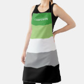 アロマティックモノグラムの国旗 エプロン (インサイチュ)