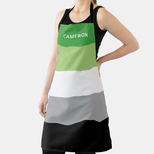 アロマティックモノグラムの国旗 エプロン (インサイチュ)