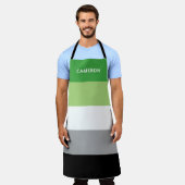 アロマティックモノグラムの国旗 エプロン (着用した状態)