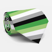 アロマティック国旗のストライプのプライド ネクタイ (ロール)