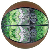 アロマティック・ドラゴンダマスク – アロプライド国旗の色 バスケットボール (正面)