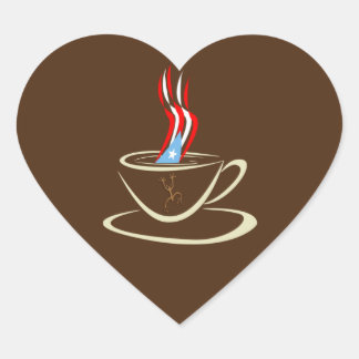アロマプエルトリココーヒーマグコキ ハートシール