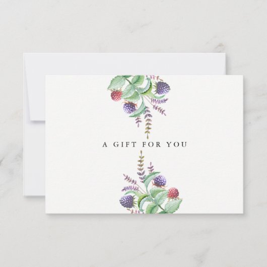 アロマホリスティックセラピストオーガニックスパギフトカード (正面)