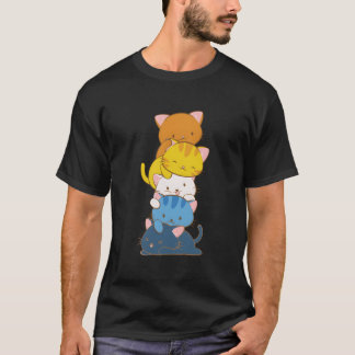 アロマンティック・アセクシャル・プライド LGBTQ カワイイ猫 アロエース Tシャツ