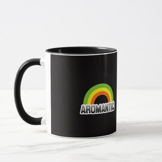 アロマンティック プライド マグカップ (左)