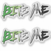 アロマンティック プライド Bite Me シール (正面)