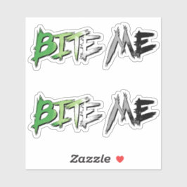 アロマンティック プライド Bite Me シール