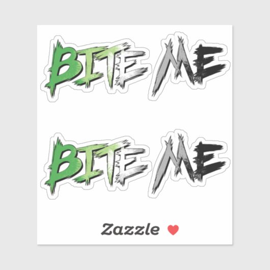 アロマンティック プライド Bite Me シール (シート)