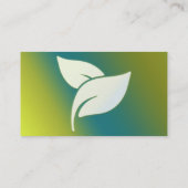 アロマ離れセラピー(緑と青のグラデーション) 名刺 (裏面)