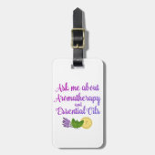 アロマ頼セラピーの基本油事業について ラゲッジタグ (正面縦)