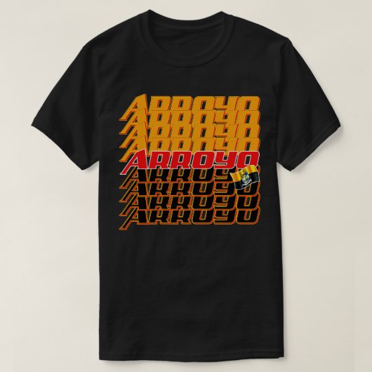 アロヨカスケード文字 Tシャツ (デザイン正面)