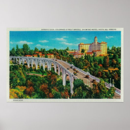 アロヨセコブリッジコロラド通りブリッジ ポスター (正面)