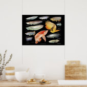 アロワナたちのポスター ポスター (キッチン)