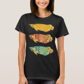 アロワナ3匹 Tシャツ (正面)