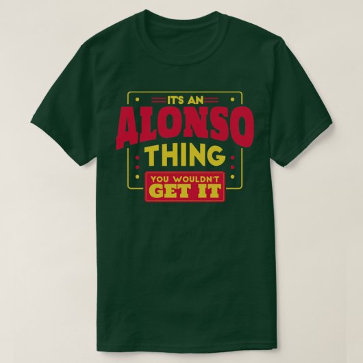 アロンソ Tシャツ (デザイン正面)