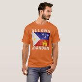 アロンブランドンアカディアナ州旗アロンブランドン Tシャツ (正面フル)