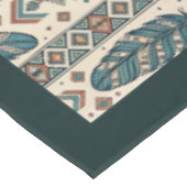 アローと羽プリントテーブルクロス – トライバルスタイル テーブルクロス (アングル)