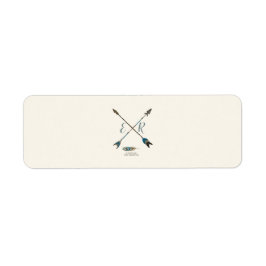 アローアンドアントラーシック素朴クリーム&ブルー ラベル