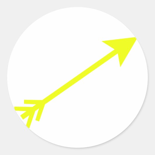 アローイエロー35度博物館ザズルギフト ラウンドシール (正面)