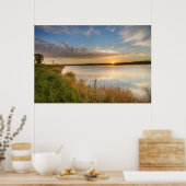 アローウッド国立湿地帯の上の日の出 ポスター (キッチン)