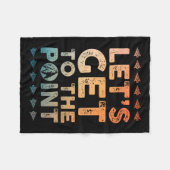 アローカッコいいド狩りデザイン男性へウィメンアロー フリースブランケット (正面(横))