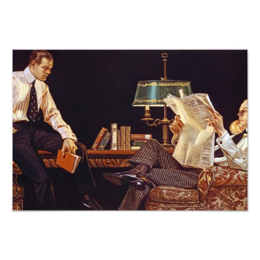 アローシャツカラー、アメリカ広告、1914 フォトプリント            (正面)