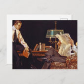 アローシャツカラー、アメリカ広告、1914 ポストカード (正面/裏面)