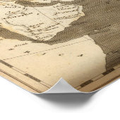 アロースミスによるアジアの地図 ポスター (角)