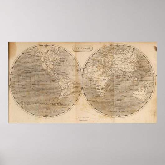 アロースミスの世界地図 ポスター (正面)