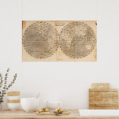 アロースミスの世界地図 ポスター (キッチン)