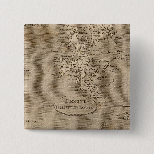 アロースミスの遠隔英国島図 缶バッジ (正面)