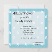 アローズ赤ちゃんシャワー 招待状 (裏面)