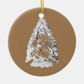 アロードハンターインディアンチーフリリック狩り セラミックオーナメント (正面)