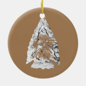 アロードハンターインディアンチーフリリック狩り セラミックオーナメント (裏面)