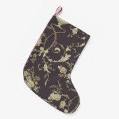 アローバーモ数々のチーフフラワーオーナメントシームレスパット スモールクリスマスストッキング (正面 (吊り時))